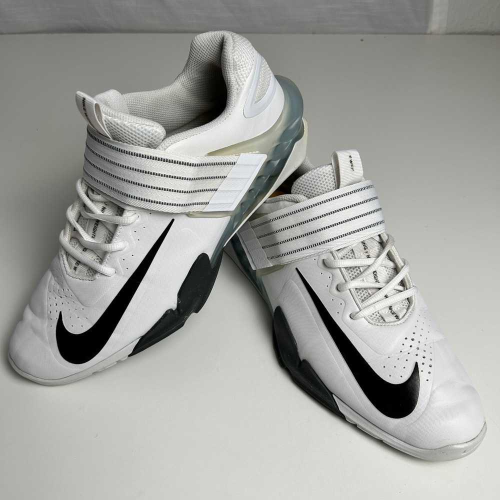 Nike Savaleos Mens Weightlifting Shoes White Black Iron Grey CV5708-100 Size 12